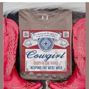 Comfort Colors Queen Of The Rodeo Budweiser Graphic Tee