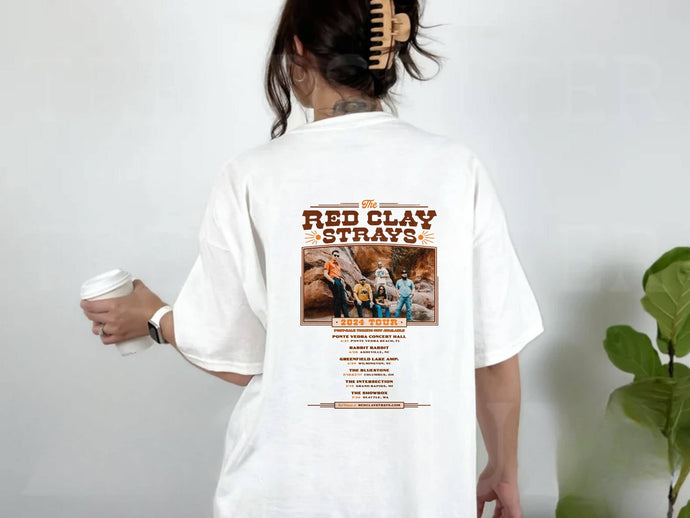 Ash Grey Red Clay Strays Tour Shirt 2024 Tee