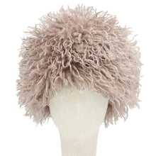 Ivory Fluffy Curly Hair Winter Statement Hat