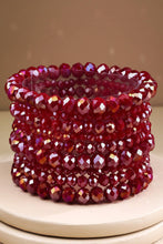 Glass Bead 9 Set Bracelet: BL-GLACIER GLOW