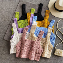 Yellow Crosa - Handmade Vintage Crochet Design Camisole