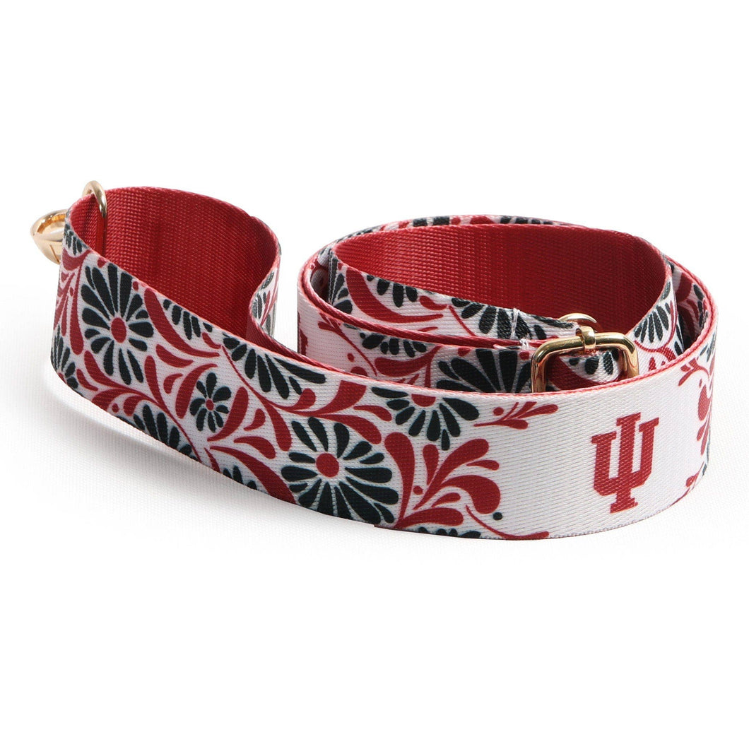 Indiana Hoosiers Floral Purse Strap