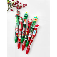 Christmas Theme Multi Color Ballpoint Pen: MIX COLOR / ONE(12)