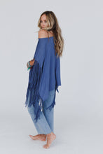 Denim Showstopper Fringe Top