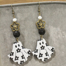 Ghosted Daisy Dangle Drop Earrings