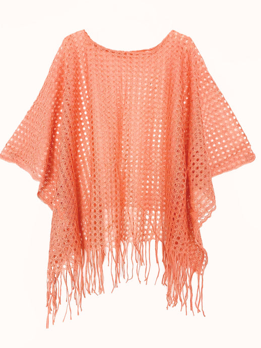 Pink Hollow Tassel Tunic