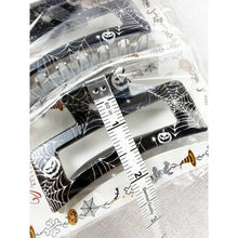 Halloween Rectnagle Cut out Hair Claw Clips: MIX COLOR / ONE(12)
