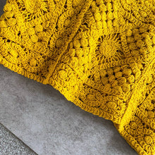 Yellow Crosa - Handmade Vintage Crochet Design Camisole