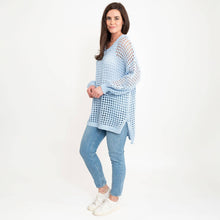 Blue Olli Crochet Sweater