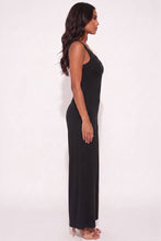 Black Sleeveless Tank Wide Leg Jumpsuit