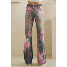 Black Pink Paint Spattered Flare Oli+Hali Jeans