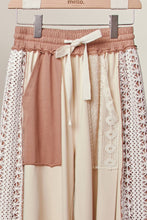Multi Lace Accents Patchwork Maxi Pants