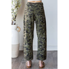 Olive Combo Washed Distressed Camo Oli+Hali Pants