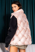 Baby Pink Button-up Down Puffer Vest