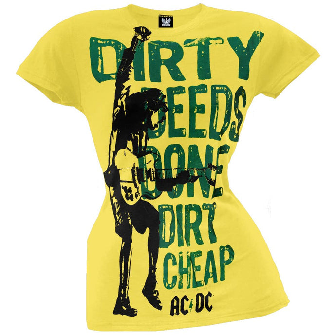 AC/DC - Dirty Deeds Strumming Juniors T Shirt