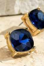 Jet Black Acrylic Stud Earrings