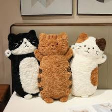 27.6-Inch Long Cat Plush Body Pillow & Bolster Cushion