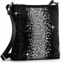 Black Glamorous Rhinestone Design Crossbody Sling
