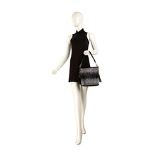 Black Ombre Rhinestone Design Hobo Crossbody