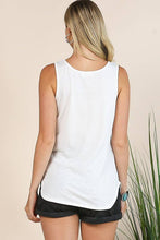Ivory American Sleeveless Top