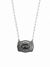 WTF Western Belt Buckle Necklace