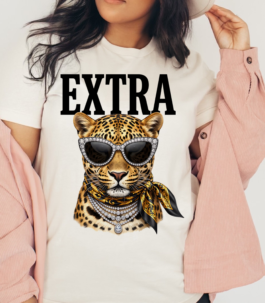 Natural Extra Cheetah Bandana Tee