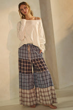 Blue Combo Relaxed Patchwork Pants
