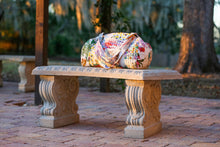 White Floral Upcycled Patchwork Duffel Bag