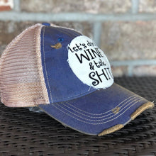 Brick Red Let's Drink Wine and Talk Shit Hat