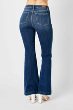 Dark High Waist Angled Side Seam Detail Flare Judy Blue Jeans