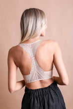 Beige Lace Racerback Bralette