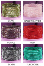 Blue 10 Piece Beaded Stackable Boho Bracelet