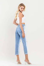Laughter Super High Rise Color Block Cuffed Vervet Mom Jeans