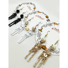 Halloween Skull Theme Skeleton Earring Set: MIX COLOR / ONE(12)