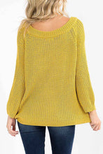 Mustard Long Sleeve Knit Pullover