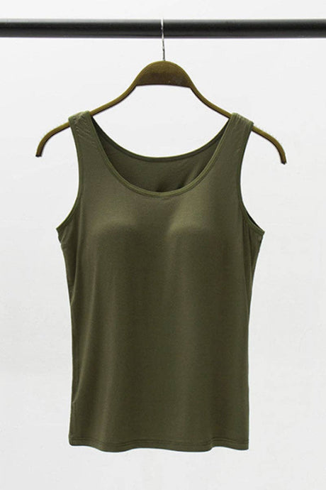 Green Elegant Sleeveless Tank Top