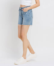 Done Deal High Rise Midi Vervet Shorts