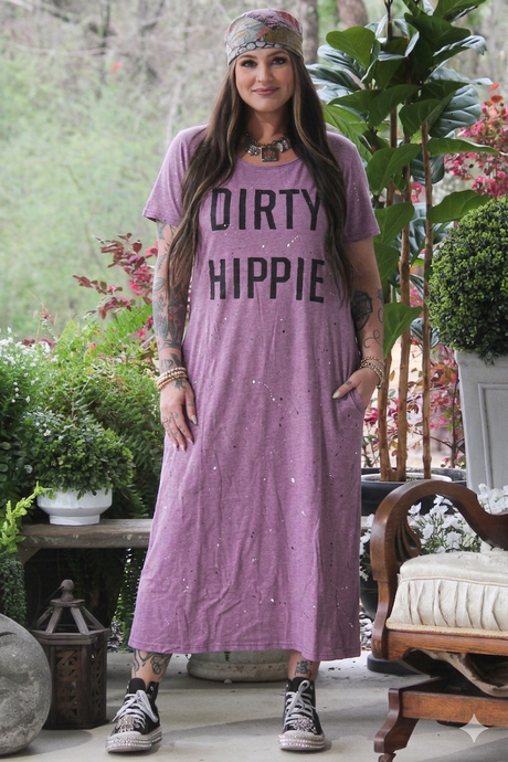 Vintage Berry Dirty Hippie Jaded Gypsy Dress