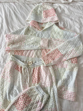 Quilted Pastel Sunkised Coconut Hoodie