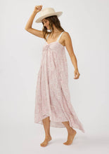 Vanilla Rose Floral Patchwork Lace Strap Maxi Dress