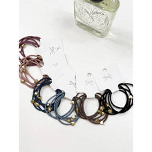 Love and Repeat Heart Beaded Basic Hair Tie Set: MIX COLOR / ONE(12)