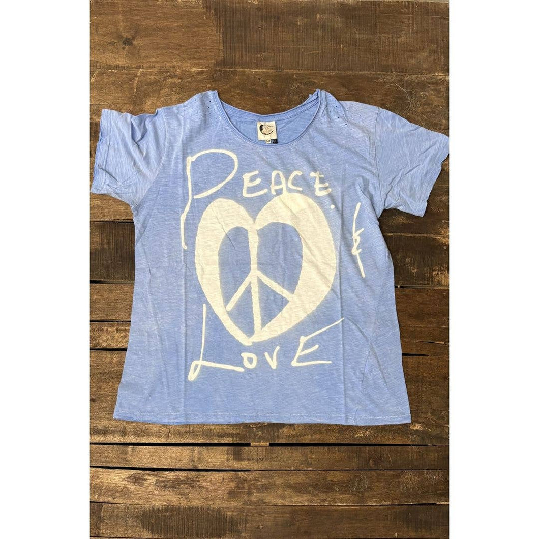 Peace and Love Sky Jaded Gypsy Tee
