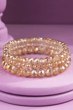 Sunrise 3 Strand Glass Bead Bracelet Set
