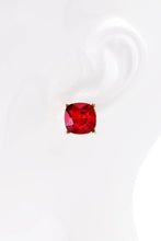 Silver Acrylic Stud Earrings