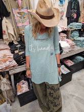 It's Handled Tattered Tee: Sm-3-4-sleeve