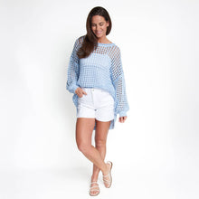 Blue Olli Crochet Sweater