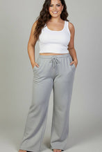 Plus Size Drawstring Waist Slant Pocket Sweatpants: BLACK / 3X