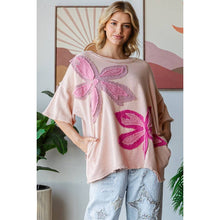 Blush Washed Flower Patchwork Oli+Hali Top