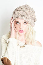 Burgundy Slouchy Knit Beanie