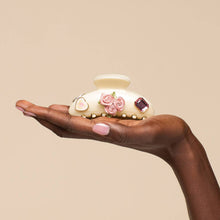 KitschPop™️Curved Claw Clip 7pc Set Vintage- Pearlized Cream